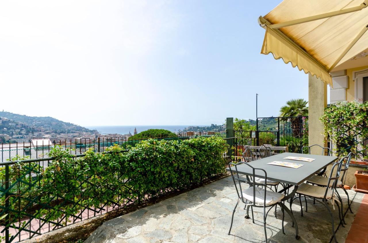 Joivy Inviting Flat With Garden And Sea View In Rapallo Bagian luar foto